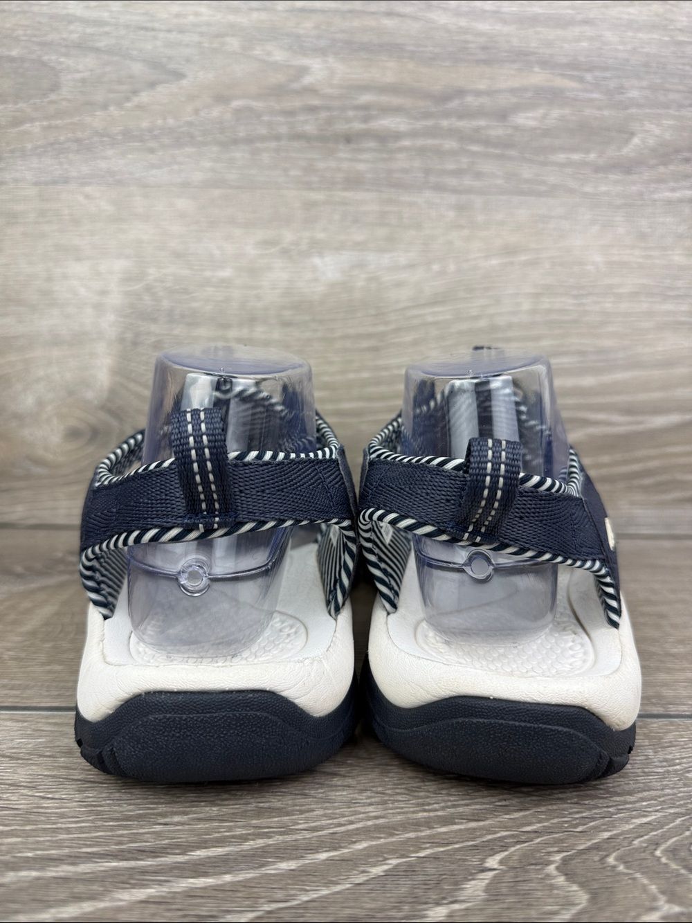 Keen Newport H2 Waterproof Navy White Pinstripe Women’s Sz 10 Hiking Sandals - Picture 4 of 10